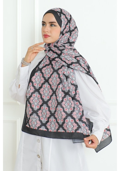 Peril Desenli Soft Şal 1153 - Siyah