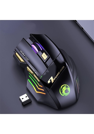 Valkyrie Imice Gw-X7 7 Tuşlu Sessiz 2.4g Wireless Bluetoothlu Şarj Edilebilir Kablosuz Gaming Mouse