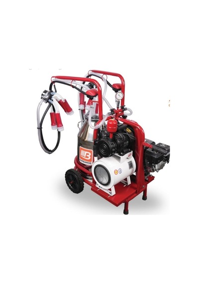 Bartech Benzinli Model Yağlı Tip İnek Sağım Makinesi - Paslanmaz Güğüm