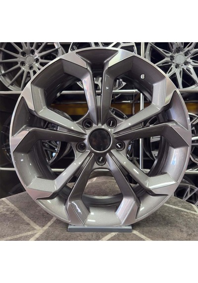 17 İnç 5x114.3 Civic Rs Gun Metal Elmas Kesim Jant Modeli 4 Adet