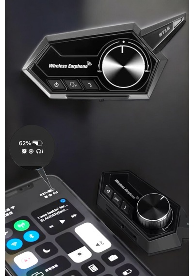 Intercom Kask Kulaklığı Anc Özelliği Yüksek Ses Kaliteli Bluetooth Kulaklık