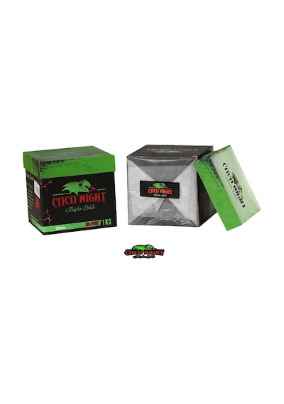 Coco Night 1 KG 26 MM Hindistan Cevizi Küp Nargile Kömürü