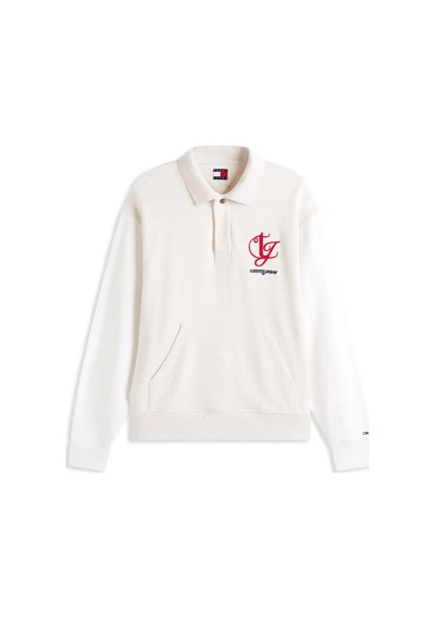 Tommy Hilfiger Tjm Rlx Colorblock M, Ae3 Krem Erkek Sweatshirt