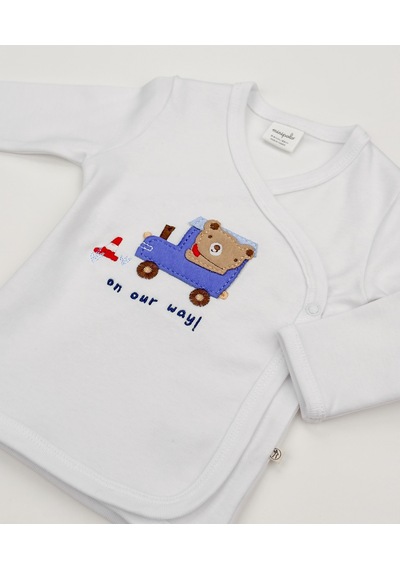 Minipolo Sezgibaby 5'li Yenidoğan Erkek Hastane Çıkışı Hediye Seti Mavi