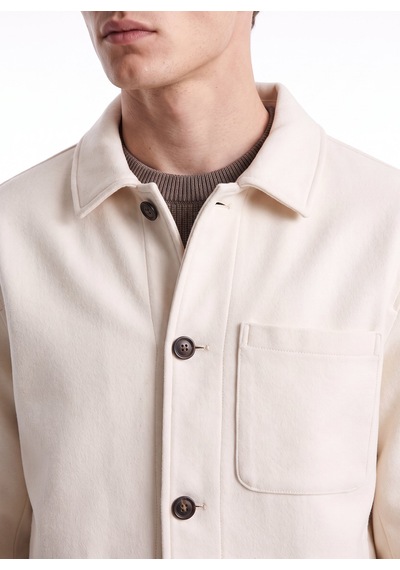 Fabrika Ekru Erkek Slim Fit Mont F6wm-mnt 2111