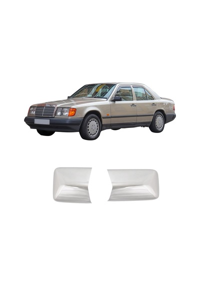 Mercedes W124 Uyumlu Krom Ayna Kapağı 2 Parça Paslanmaz Çelik