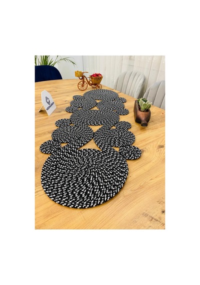 Jüt, Hasır,sarmal Model, Dekoratif Masa Örtüsü, Runner 40x110 Cm, Sehpa Örtüsü, Bohem Tarzı Siyah Beyaz Kırçıl Siyah Beyaz Kırçıl Jüt, Hasır,sarmal Model, Dekoratif Masa Örtüsü, Runner 40x110 Cm, Sehpa Örtüsü, Bohem Tarzı Siyah Beyaz Kırçıl Siyah Beyaz Kırçıl