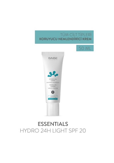 Babe Essentials Hydro 24H Light SPF20 50ml - Güneş Korumalı Nemlendirici Krem
