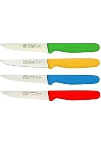 Sürbisa 4 Adet Renkli 61004 Sebze Bıçağı Boy 9.5 cm
