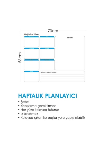 Planlayıcı Akıllı Kağıt Planner Sticker 2021 Kağıt Tahta Yazı Tah (527105162)