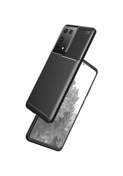 Samsung Uyumlu Galaxy S21 Ultra Kilif Karbon Silikon Case 389460052