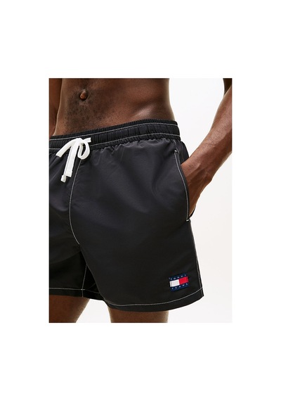 Tommy Hilfiger Erkek Tj Medium Drawstring Solid Mayo-16224 Siyah