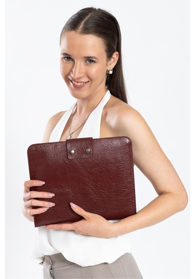 Mussen Organizer Tablet Kılıfı 11" İnç İpad Pro & İpad Air Evrak Çantası Clasya Bordo