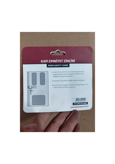 Krom Demir Pencere Emniyet Zinciri Sürgülü Kapı Kilidi Çelik Kapı Emniyet Zinciri Kiliti