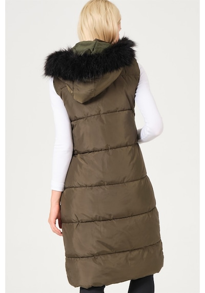 Dewberry Bayan Yelek Z6741 Haki
