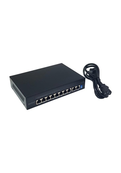 Herz 8 Port Poe Switch + 2 Port Uplink Gigabit