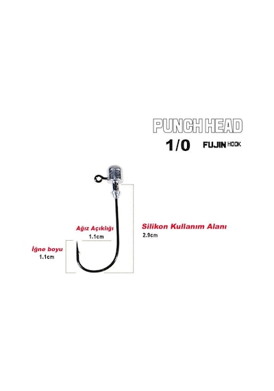 Fujin Punch Head Fj-Ph  1/0 Jighead 7 Gr.