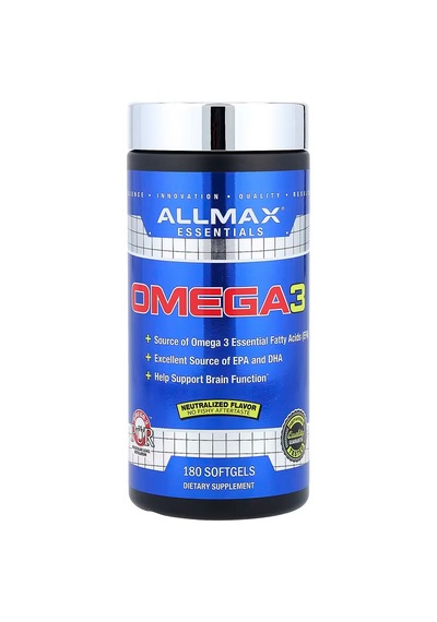 Allmax Essentials Omega-3 Epa Dha 180 Softgels