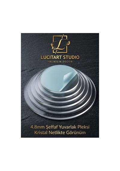 4.8mm Şeffaf Yuvarlak Pleksi Levha - Kusursuz Lazer Kesim Akrilik Disk Adet Seçenekli - Cam Alternatifi Gümüş 4.8mm Şeffaf Yuvarlak Pleksi Levha - Kusursuz Lazer Kesim Akrilik Disk Adet Seçenekli - Cam Alternatifi Gümüş