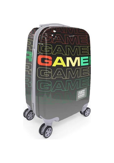 Coral High Gamer Desenli Kabin Boy Valiz 50cm 16546 Çok Renkli
