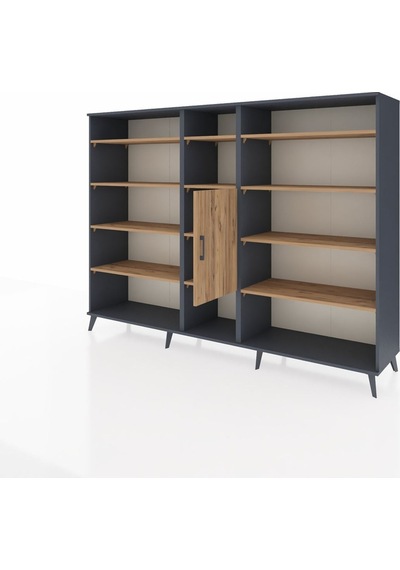 Hyperion Dolap 12 Raflı Tek Kapaklı 220x44x163 Antrasit-çam Atlas Çam - Antrasit Hyperion Dolap 12 Raflı Tek Kapaklı 220x44x163 Antrasit-çam Atlas Çam - Antrasit