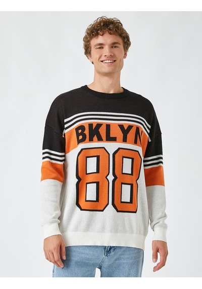 Koton Oversize Kolej Desenli Kazak Siyah Desenli 2kam91005ht Siyah