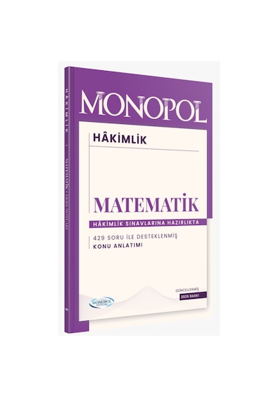 2026 Hakimlik Matematik Ders Notları Monopol Yayınları