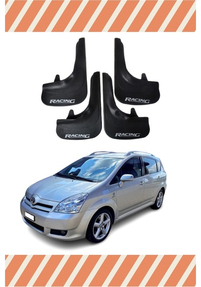 Toyota Verso 2004-2009 Racing Yazılı 4'lü Tozluk Çamurluk Paçalık
