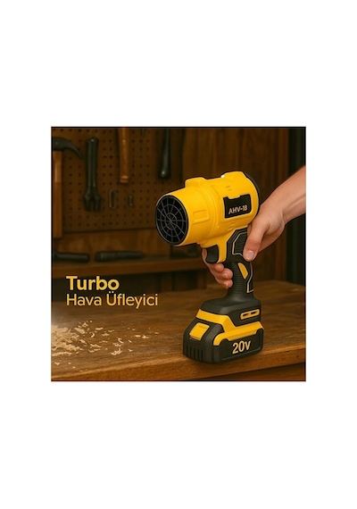 Ahv-18 Turbo Hava Üfleyici 4 Kademe Hız 21v 431w Kablosuz Blower 32.000 Rpm 1