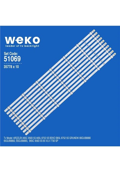 Beko B65c 9583 5s 65'' 10 Adet Tv Led Bar Tvnizi Açıp İçindeki Led Barla Birebir Aynısı Olduğunu Görmeden Almayınız. Sonrasında İade Almamaktayız. Beyaz Beko B65c 9583 5s 65'' 10 Adet Tv Led Bar Tvnizi Açıp İçindeki Led Barla Birebir Aynısı Olduğunu Görmeden Almayınız. Sonrasında İade Almamaktayız. Beyaz
