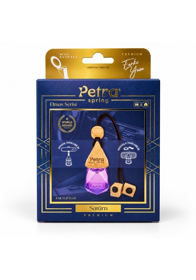 Elmas Serisi Satürn 8 Ml Araç Kokusu Aynaya Asılabilir & Klima Mazgalına Takılabilir, Oto Kokusu, Araba Kokusu, Airfreshener , Araç Ortam Kokusu