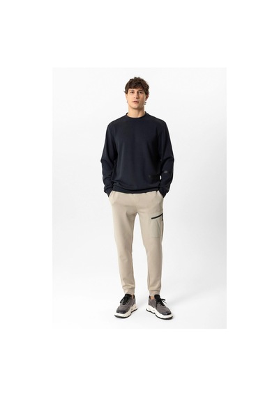 Backandbond Antrasit Regular Fit Bisiklet Yaka Sweatshirt