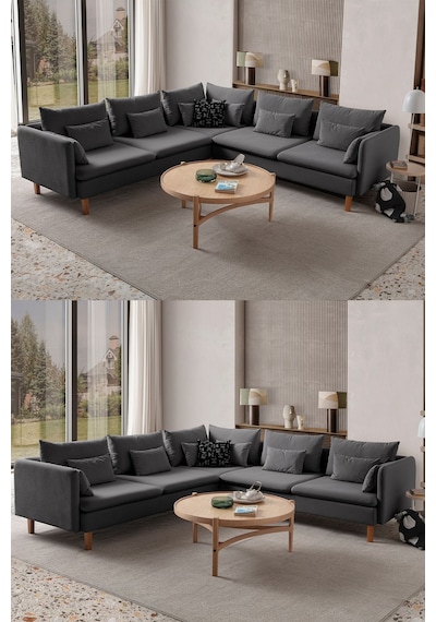 Flexy L Köşe Takımı Antrasit Flexy L Köşe Takımı Antrasit