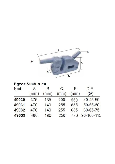 Waterlock & Tekne Egzoz Susturucu Ø60-65-76mm