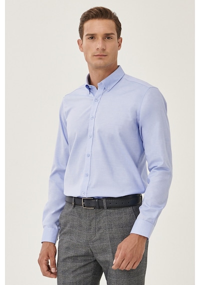 AC&Co / Altınyıldız Classics Altınyıldız Classics Erkek Gömlek Non-Iron (465114484) Mavi