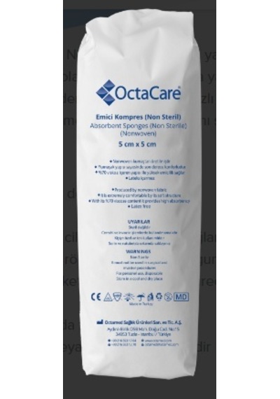 Medikaltec Octacare Emici Kompres 4 Kat Non Steril 5cm X 5cm 4 Kat 200 Adet