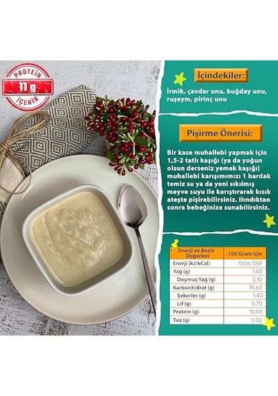 Muhallebi Unu Karışımı +8 Ay - 200 G