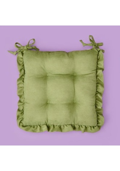 Soft Nora Sandalye Minderi - Yeşil - 40x40 Cm Çok Renkli