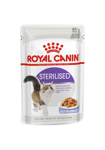 Royal Canin Sterilised Jelly Kısır Kedi Pouch Yaş Mama, 85 Gr X 12 Adet