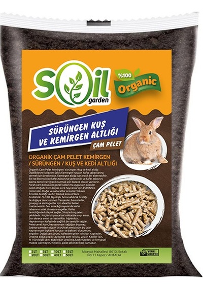 Soil Garden Organik Çam Pelet 20L Sürüngen /Kuş Ve Kedi Altlığı