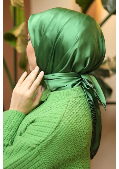 Silk Home Düz Micro Saten Eşarp 28011-14 Siyah