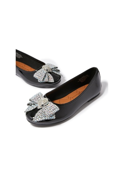 Kurt Geiger Çocuklar Için Mini Şahin Kemerli Balerin Ayakkabılar Siyah