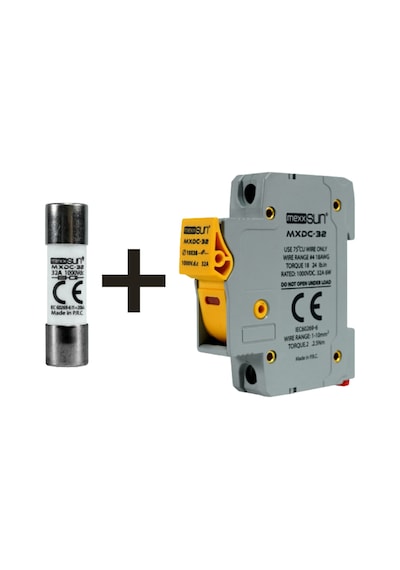 Mexxsun 20a 1000v Dc Sigorta + Sigorta Yuvası