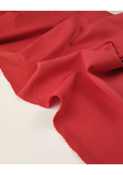 Kırmızı Renkte Krep Kumaş En 140 Cm X Boy 315 Cm -10057 10