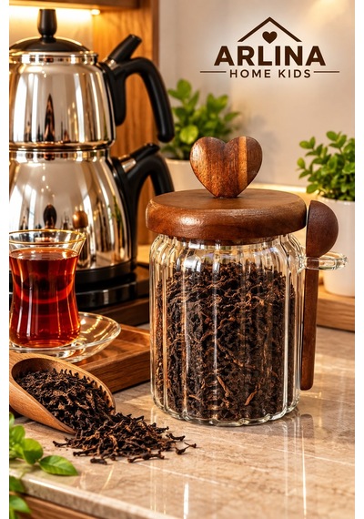 570 Ml Akasya Kapaklı Cam Kavanoz