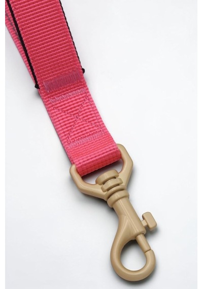 Köpek Gezdirme Tasması, Pembe, Anti Şok Esnek Bölümlü, Reflektörlü, 120-150 Cm, Orta Ve Büyük Irka Uygun Çok Renkli