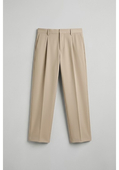 Antioch Relaxed Fit Pileli Erkek Pantolon Taş
