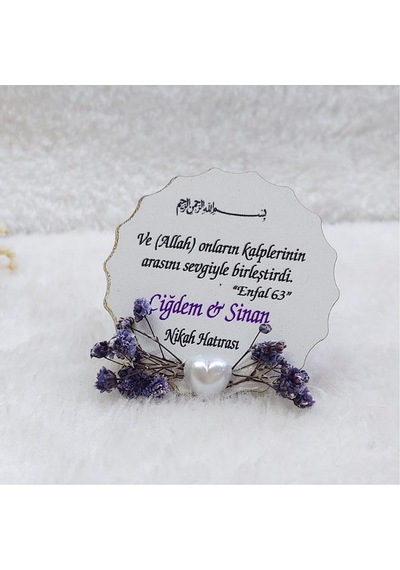 Kuru Çiçekli Ahşap Buzdolabı Magnet 30 Adet