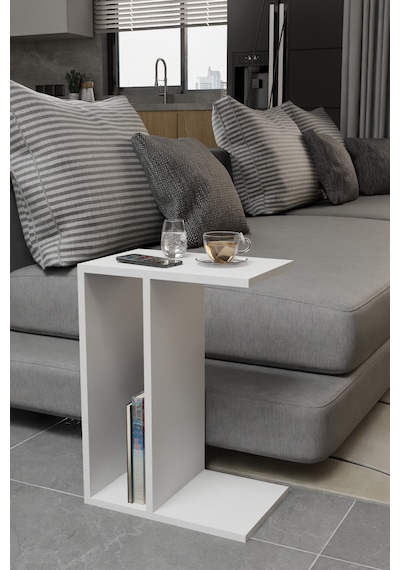Alpa Ev Mobilya Alt Raflı Orta Sehpa, Modern Salon Sehpası, Dekoratif Çay & Kahve Yan Sehpası Beyaz Alpa Ev Mobilya Alt Raflı Orta Sehpa, Modern Salon Sehpası, Dekoratif Çay & Kahve Yan Sehpası Beyaz
