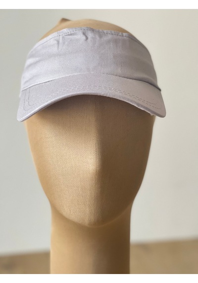 Aida Jewelss Pamuk Sporcu Koşu Tenis Vizör Şapka Arka Kısmı Ayarlanabilir Unisex Vizör Şapka Gri.